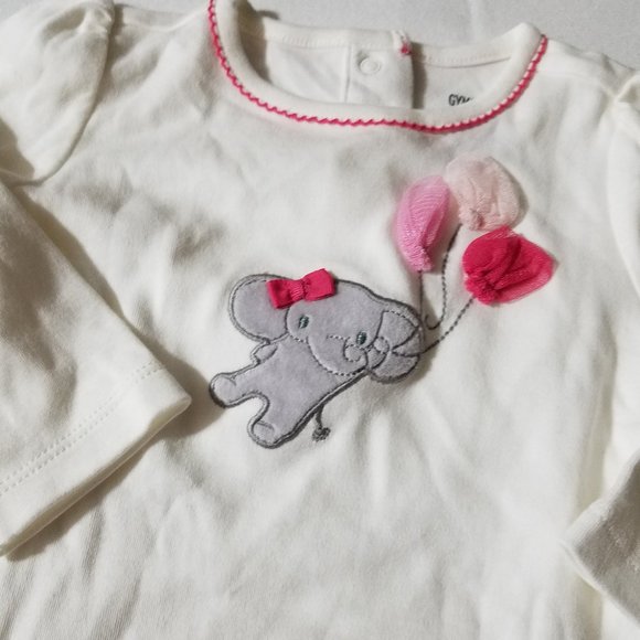 Gymboree Happy Elephant 6-12 month NWT Bodysuit - Picture 2 of 2